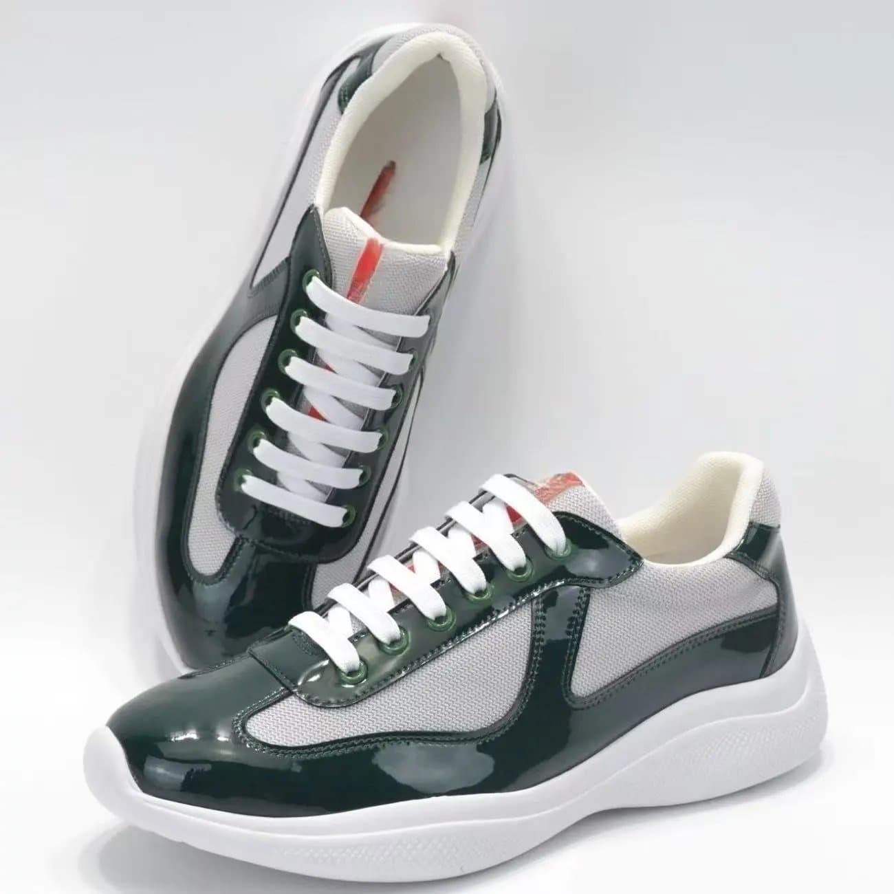 Prada Linea Rossa Sneaker All Black — 深绿