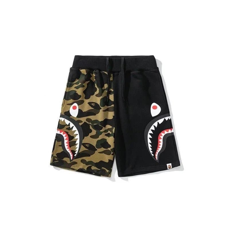 BAPE Shark Camo Shorts Split Camo — A8