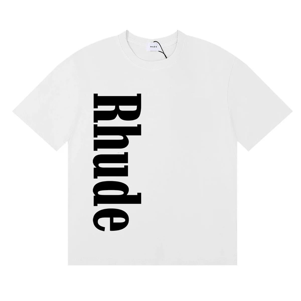 Rhude Logo T-Shirt Vertical Rhode Print