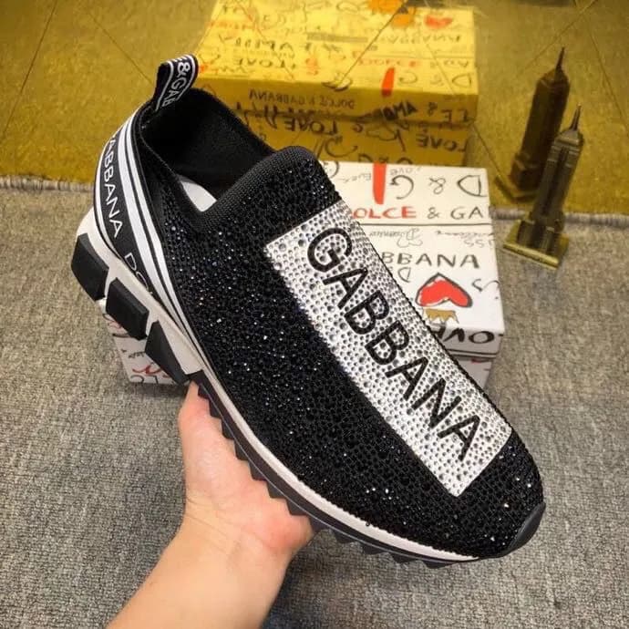 Crystal Logo Slip-On Crystal-Embellished