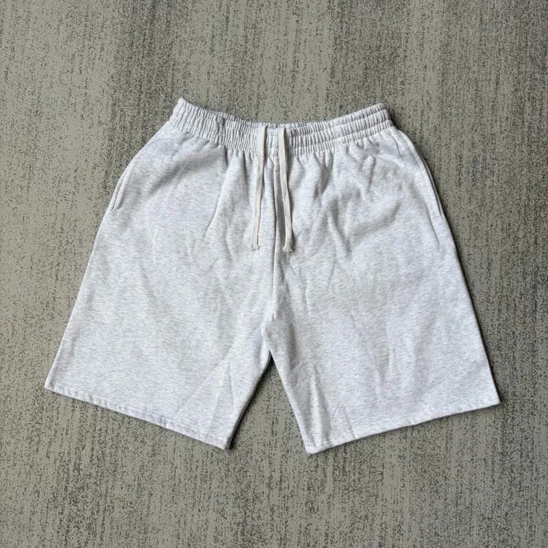 Elastic Waist Shorts Heather Grey