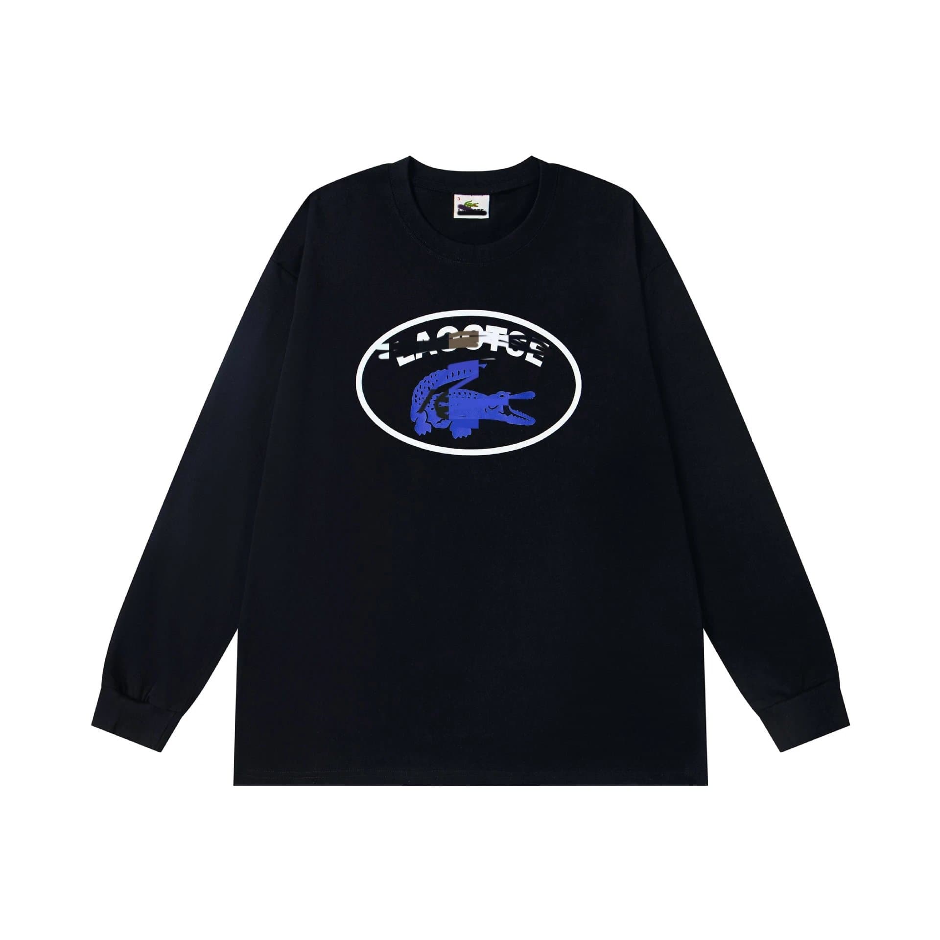 Lacoste Long Sleeve Tee Oval Croc Logo