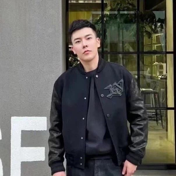 Balenciaga City Bomber Jacket Leather Sleeve