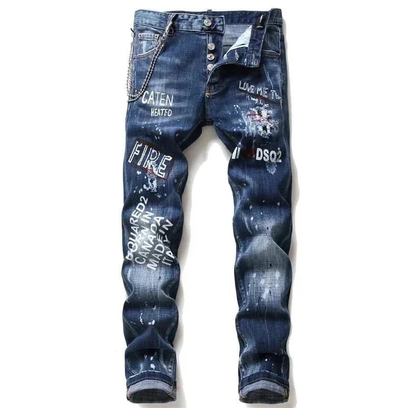 Diesel Patchwork Jeans Distressed with Patches — 4