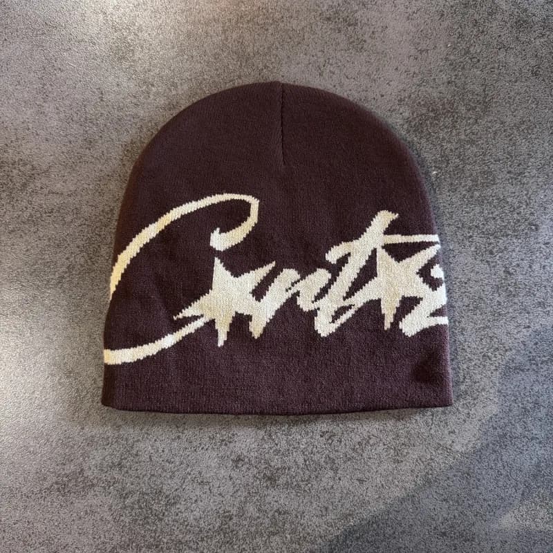 Corteiz Knit Beanie CRTZ Script Logo