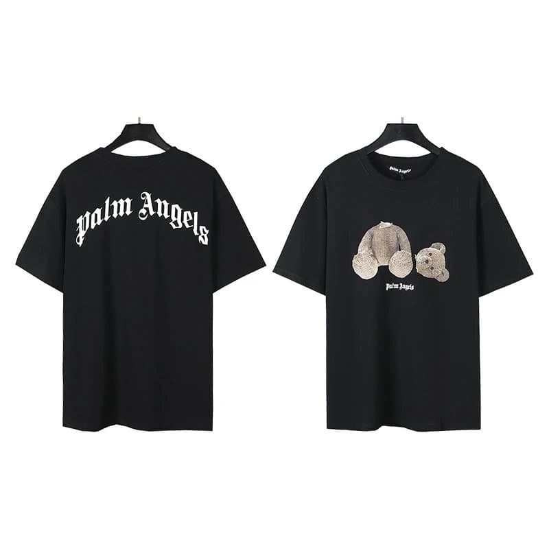 Palm Angels Graphic Tee Bear Logo — 101：黑色