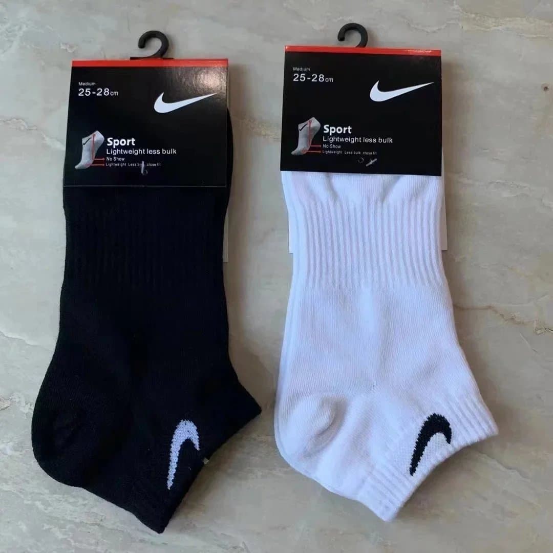 Nike Socks Swoosh Logo Crew — 101014025 ( White 12 pairs )