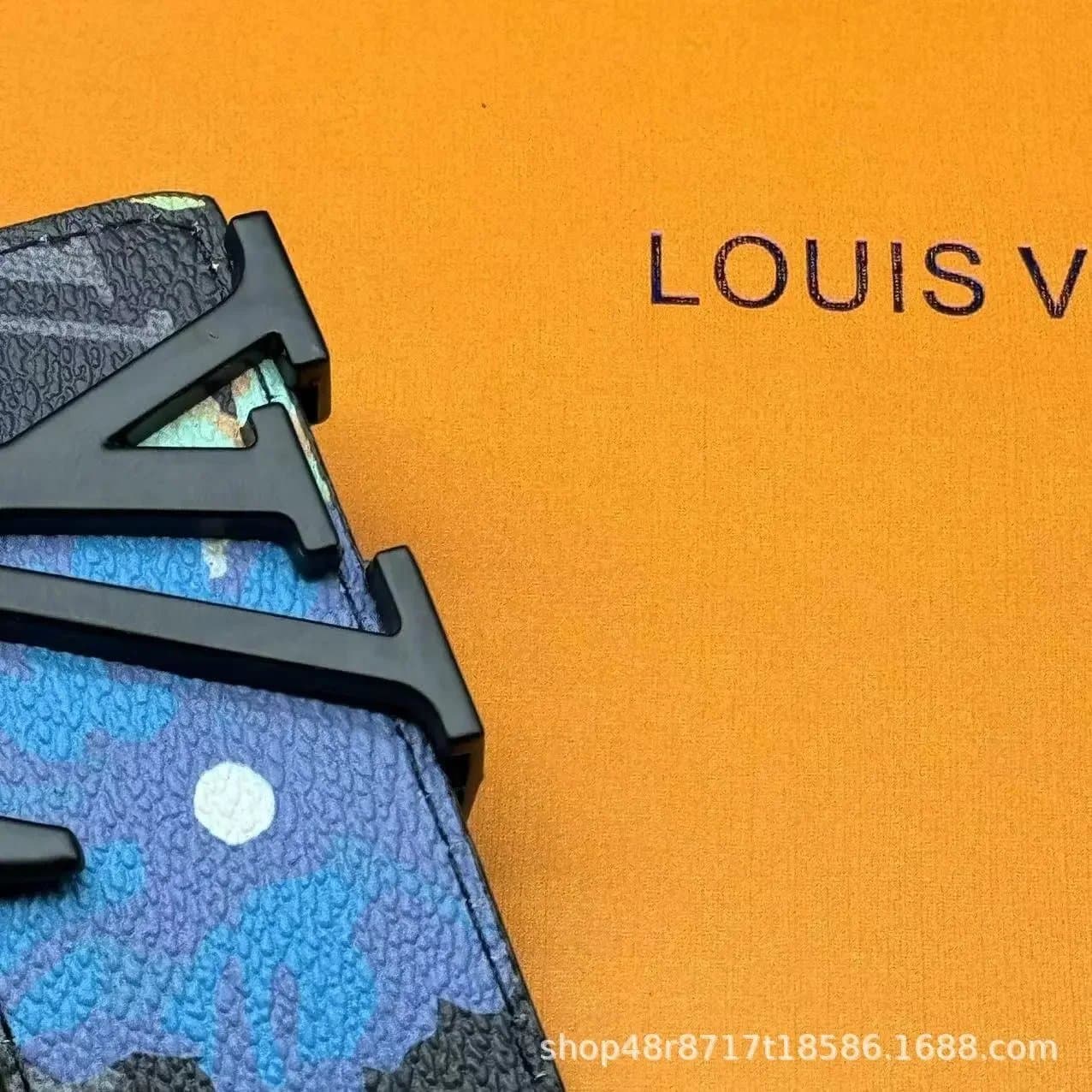 Louis Vuitton LV Belt Monogram Eclipse — 黑涂鸦 黑扣