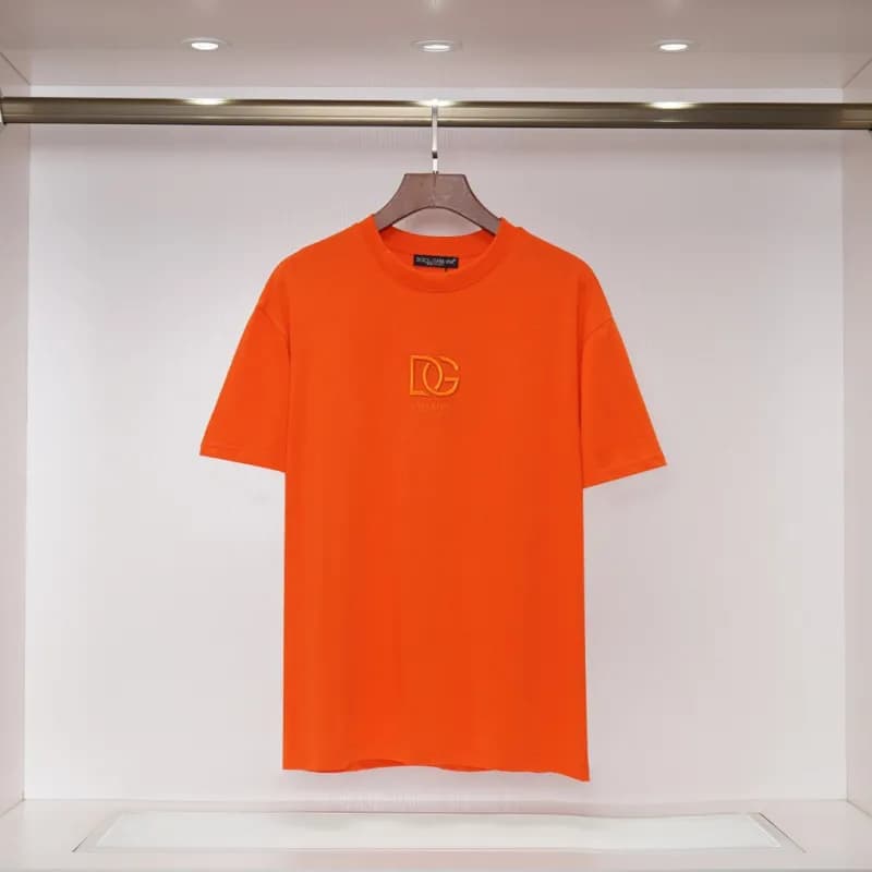 Dolce & Gabbana Logo T-Shirt Embroidered DG — 2010 orange
