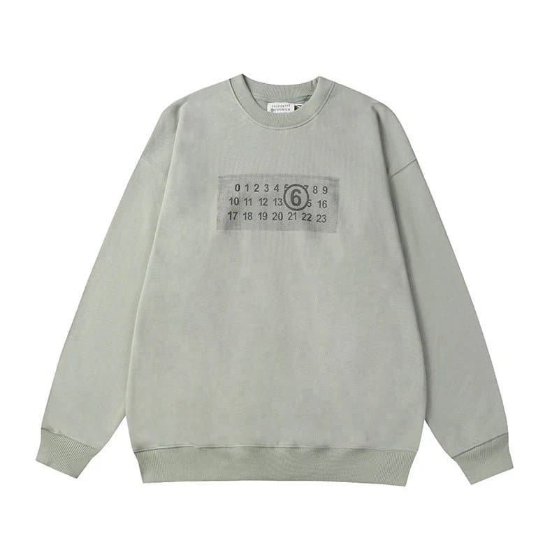 Maison Margiela Numbered Shirt Back Print — 8411浅蓝