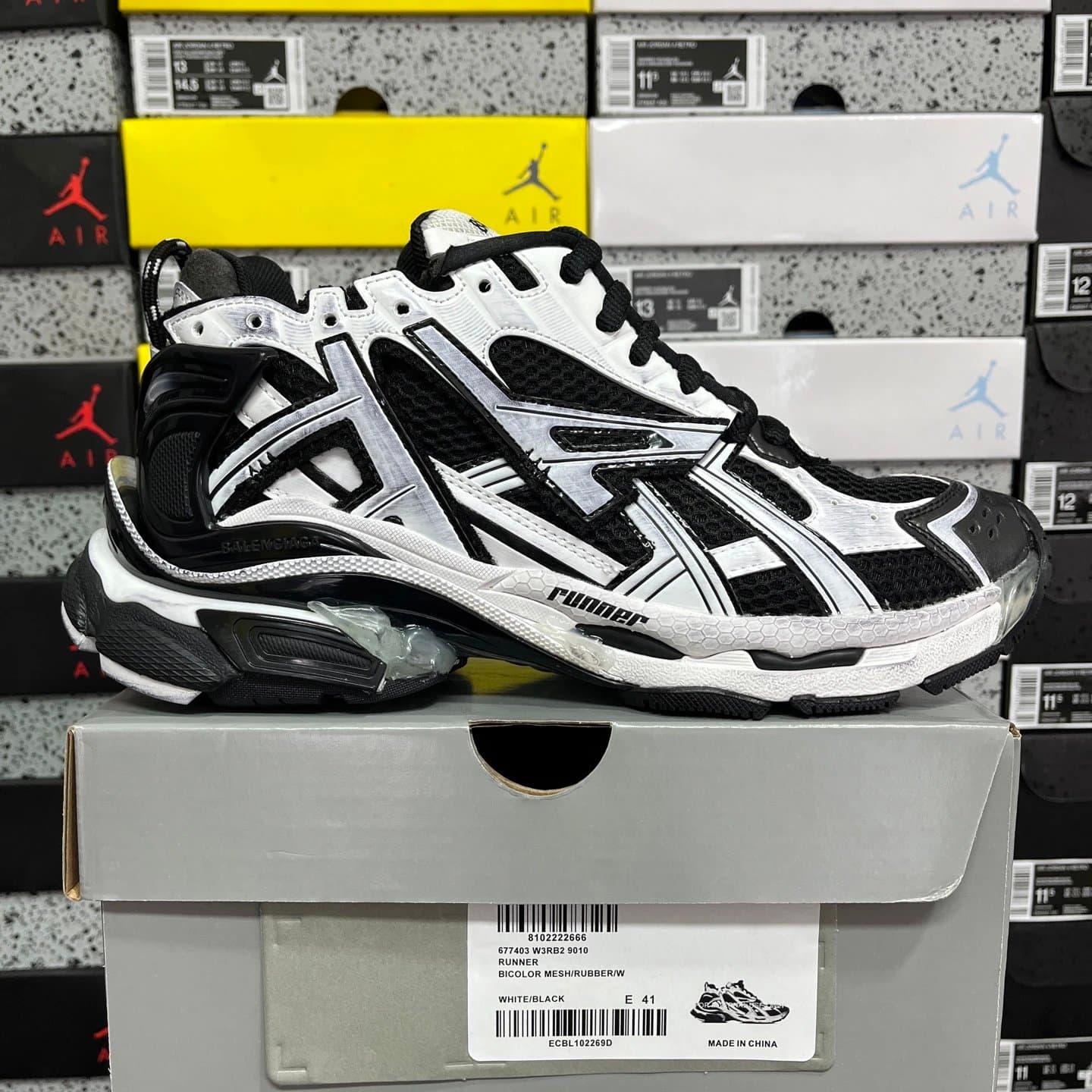 Balenciaga × Asics Speed Runner Bicolor Mesh