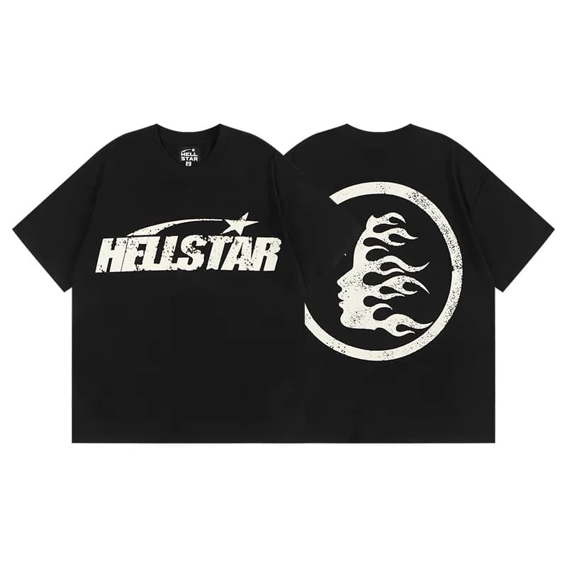 Palm Angels Graphic Tee Hellstar Records Print — H216黑色