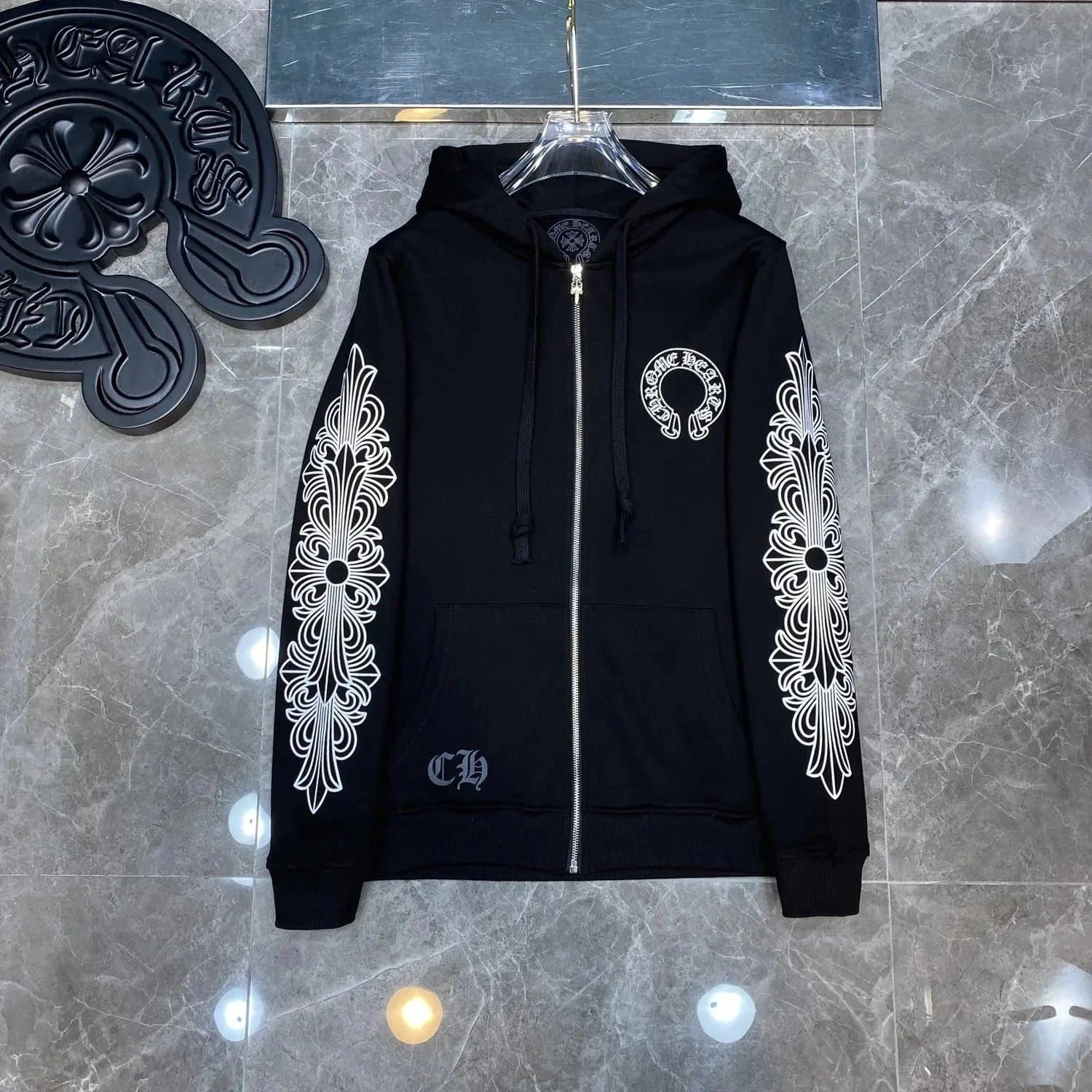 Chrome Hearts Hoodie Splatter Paint — CH-52