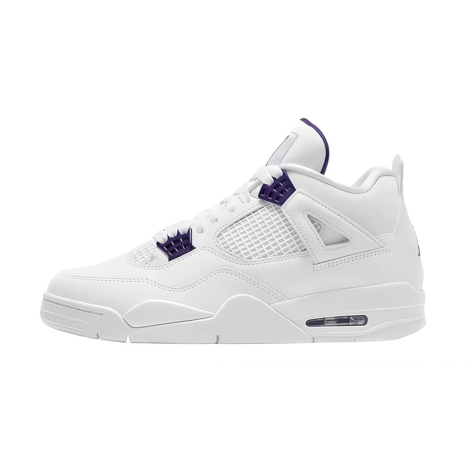 Air Jordan 4 White Purple
