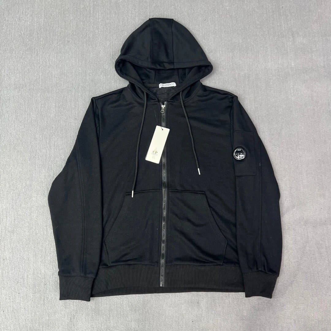 Palace × C.P. Company Goggle Jacket Olive — 开衫卫衣黑色