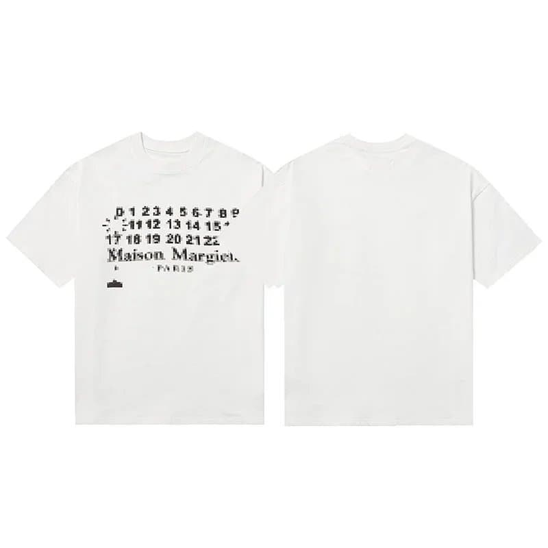Maison Margiela Numbered Tee Tabi Print — 39