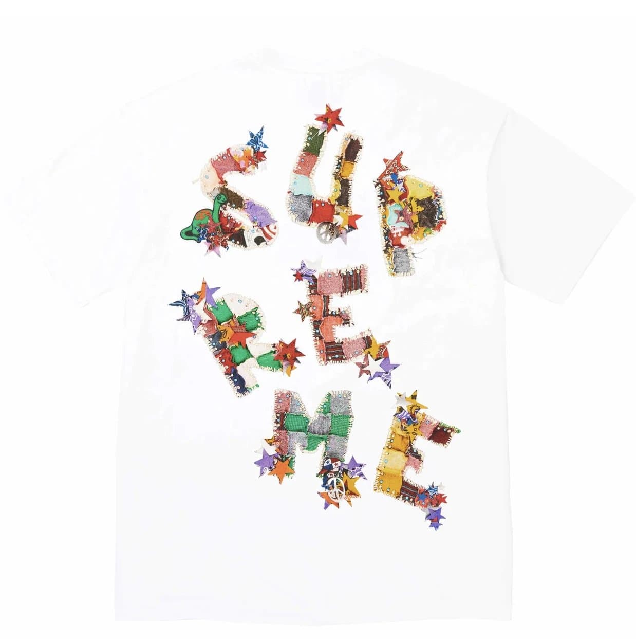 Supreme T-Shirt Sheep in Box Print — B363 后迷彩字母 白色