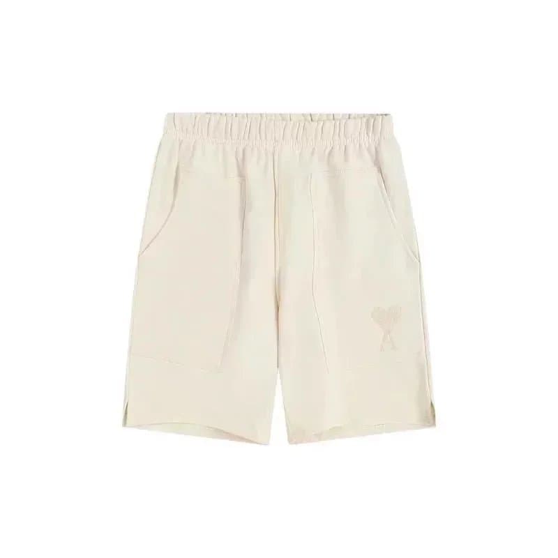 Amiri Cotton Shorts Heart Embroidery