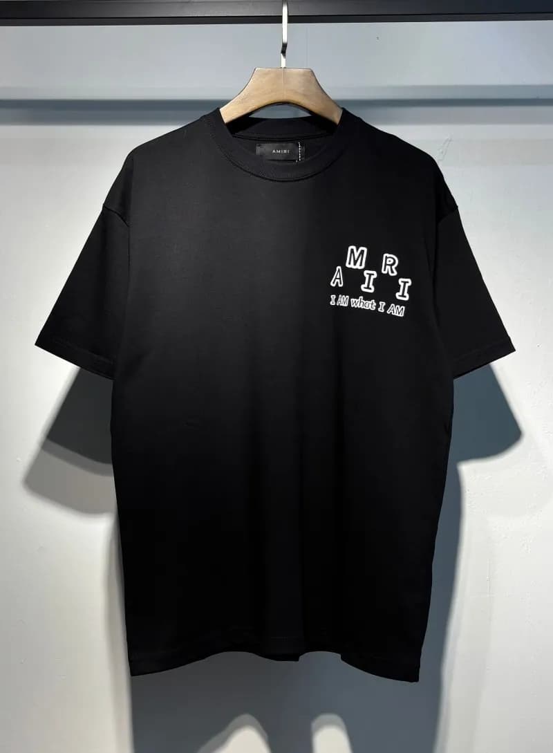 Amiri Logo T-Shirt Mesh Script — 747 black