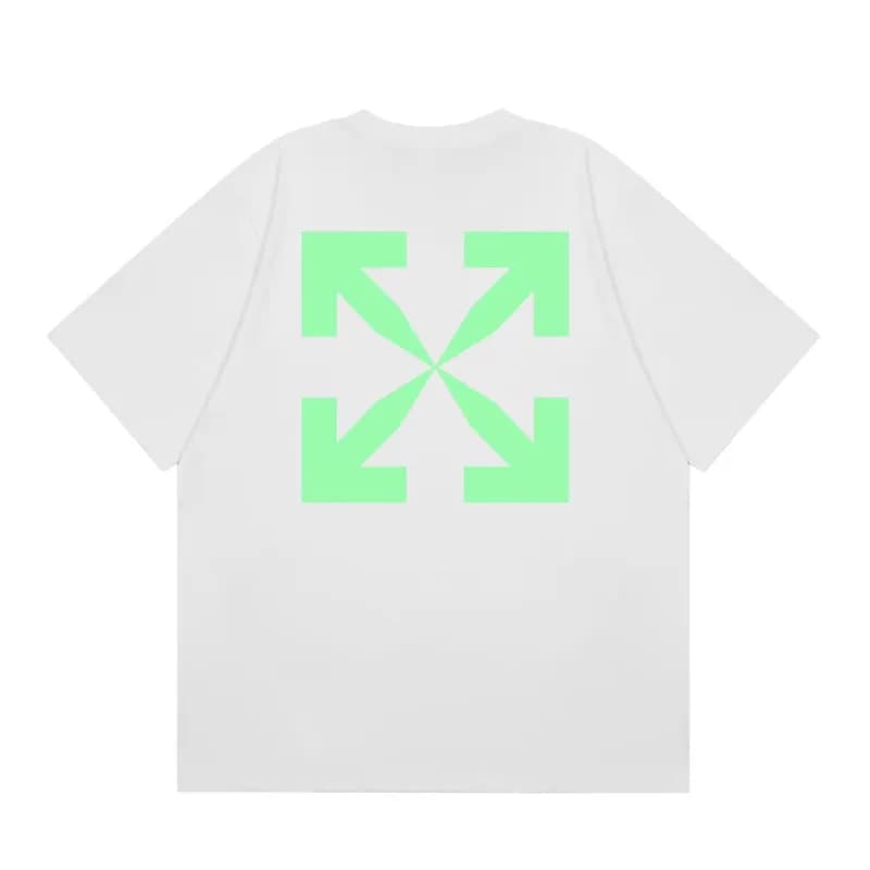 Off-White Graphic T-Shirt Diagonal Arrow Print — 白色F24