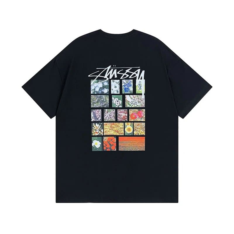 Stüssy Logo Tee Dripping Logo — 874黑