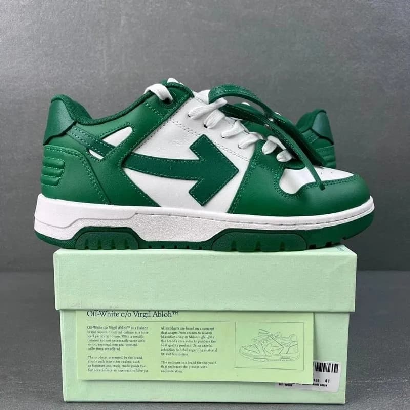 Off-White Arrow Sneaker Green and White