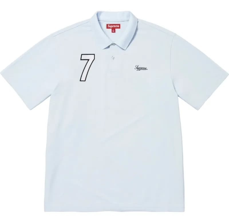 Supreme Baseball Jersey 25 SAP — G106蓝色