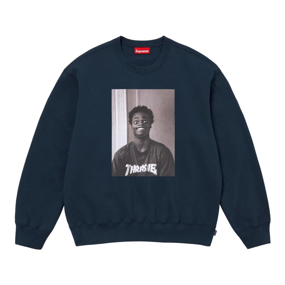 Supreme Crewneck Sweatshirt Thrasher Photo Print