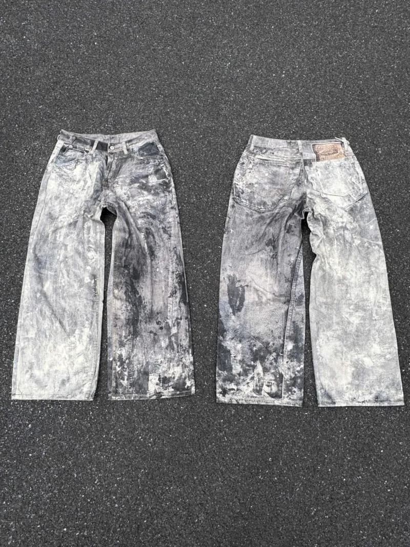 Levi's 501 Jeans Acid Wash Distressed