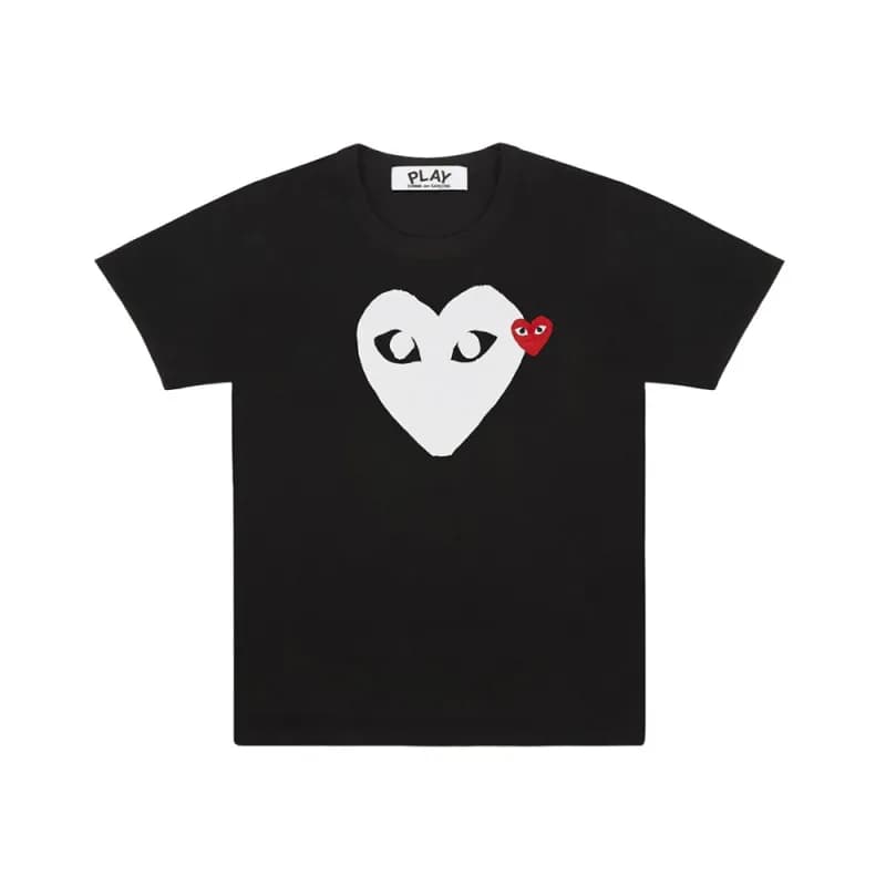 Comme des Garçons Heart T-Shirt White Heart with Red Eye