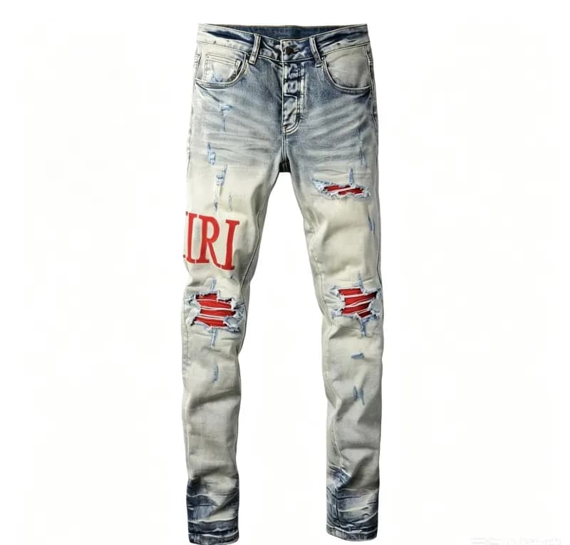 Diesel Slim Fit Jeans Silver Script Print — 蓝色A14