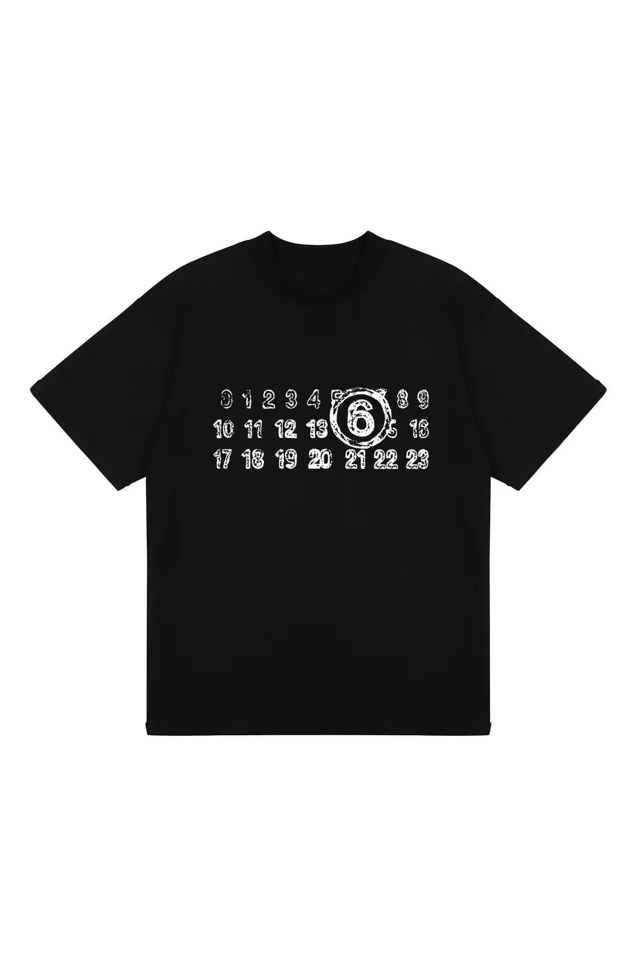 Maison Margiela Numbered Logo Tee White Print