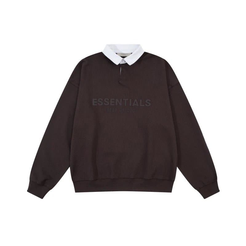 Fear of God Essentials Polo Collar Sweatshirt Essentials Logo
