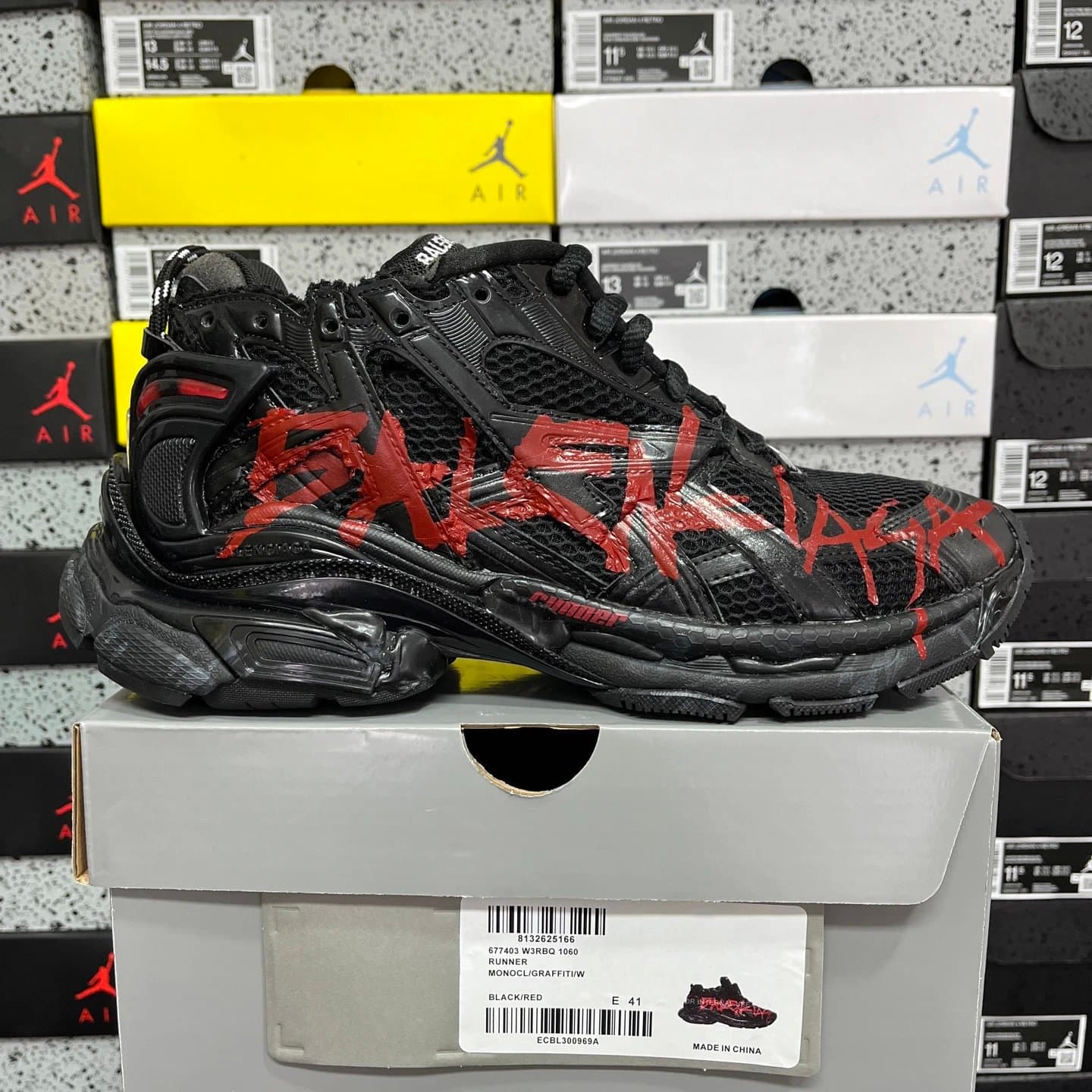 Balenciaga Speed Trainer Multicolor — XA · 七代黑涂鸦 Q1060