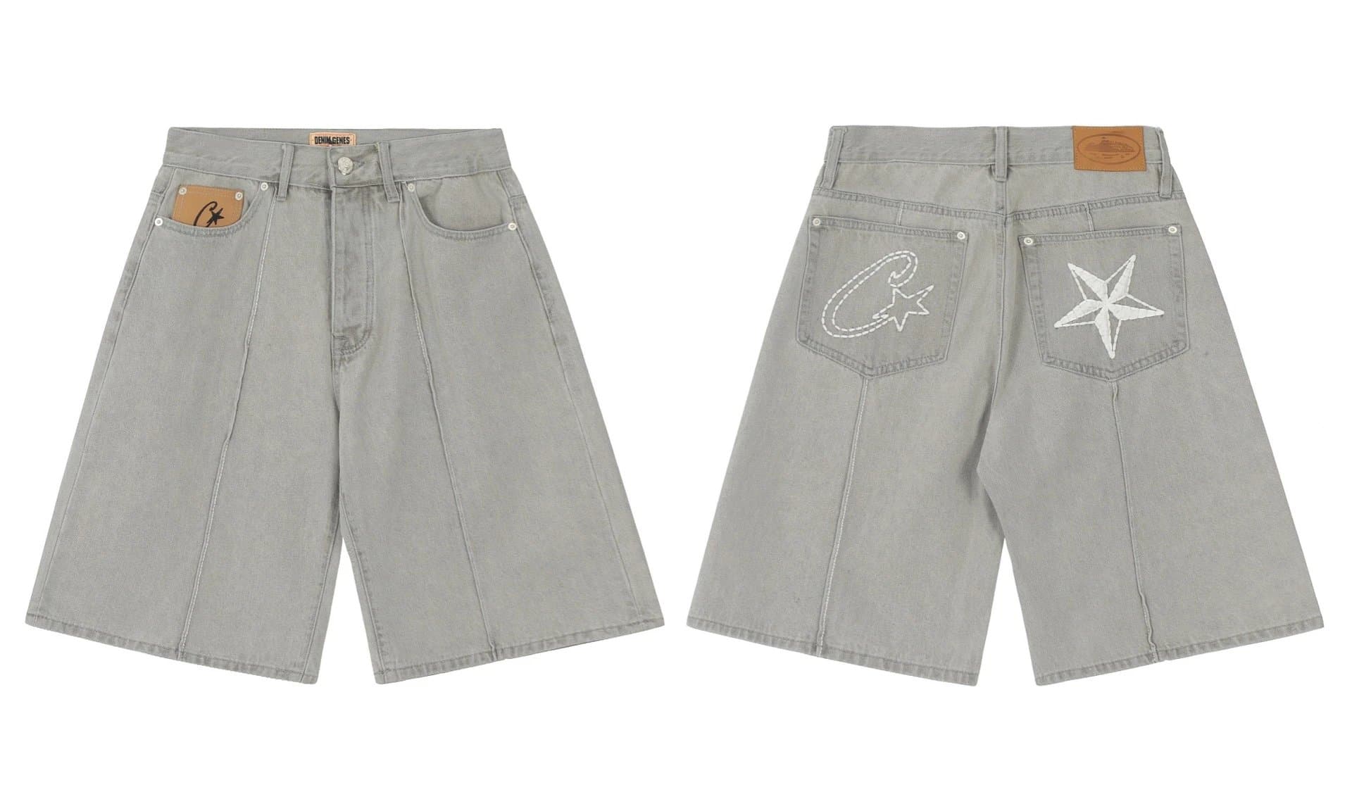 Corteiz Cargo Shorts Guerrilla Logo — 8008灰色
