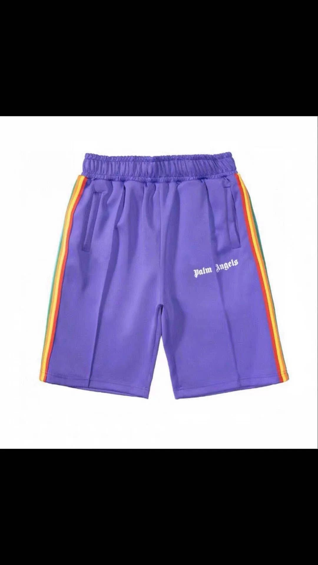 Palm Angels Logo Print Shorts Gothic Script — S16