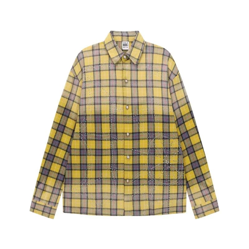 Vale Forever Long-Sleeve Shirt Glitter Plaid