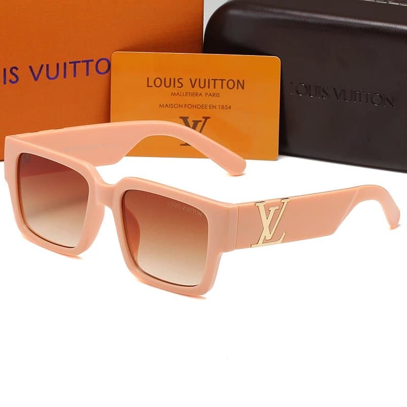 Louis Vuitton Square Sunglasses LV Monogram Detail
