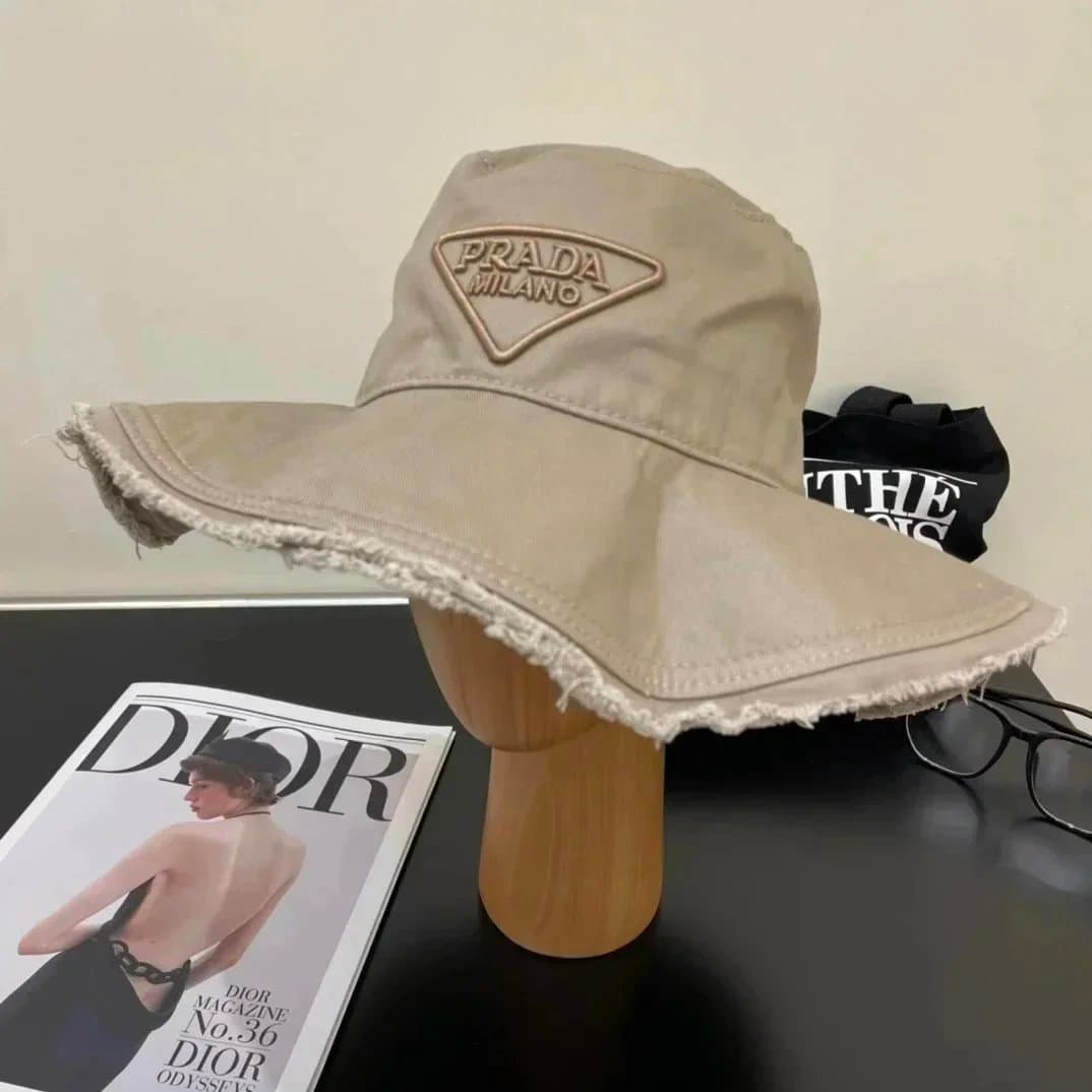 Miu Miu Bucket Hat Embroidered Logo — AL039