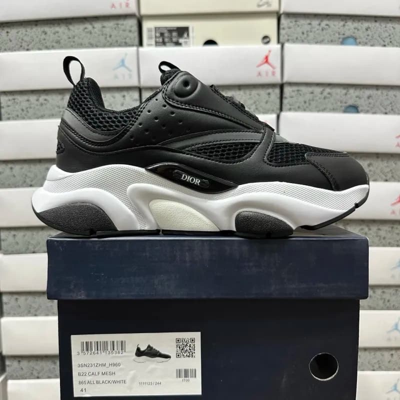 Dior B22 Calf Mesh All Black/White