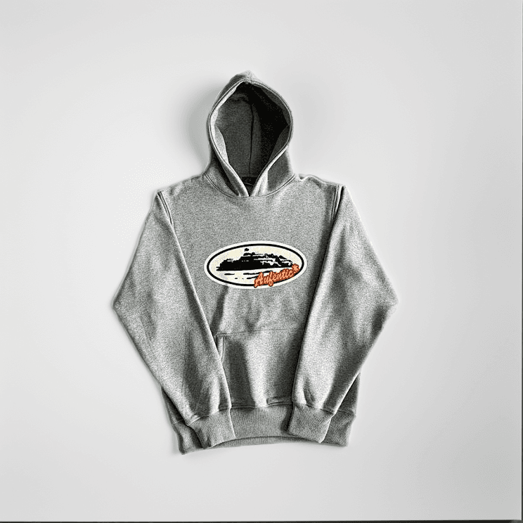 Hoodie Corteiz Script — 灰色彩标
