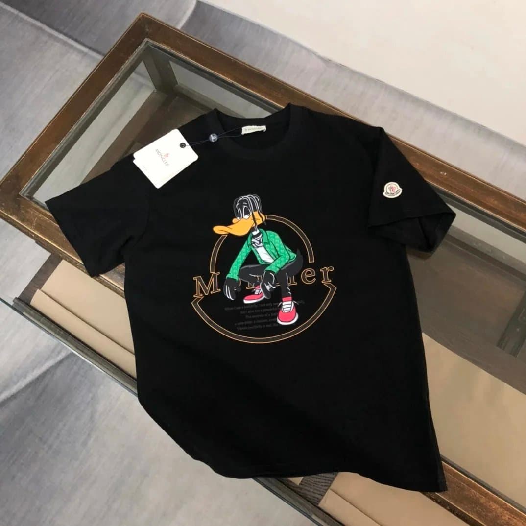 Moncler Logo Patch T-Shirt Heather Grey — cp-16