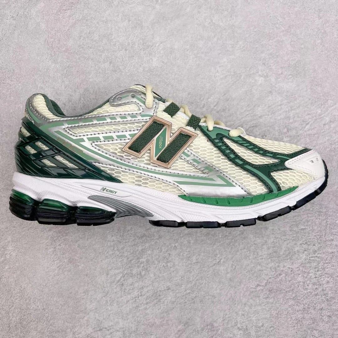 New Balance 9060 Silver Mesh — 白绿