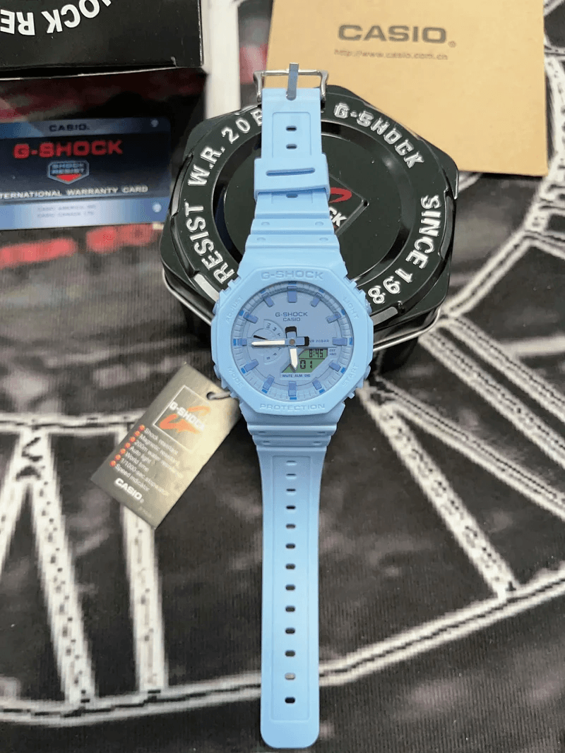 Casio G-Shock GA-2100 Pastel Blue