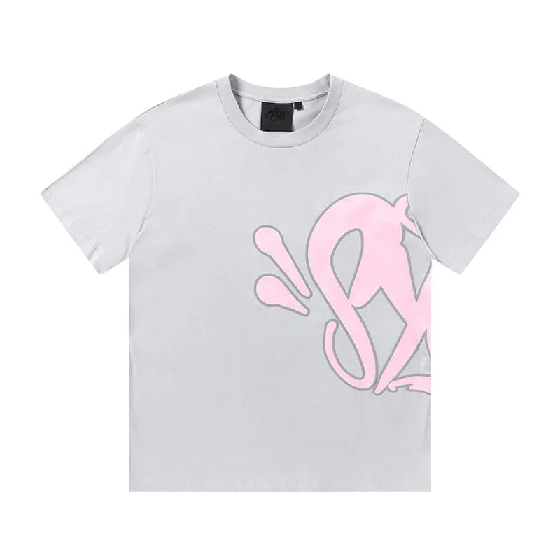 Supreme Graffiti Logo Set Light Blue — 浅灰色T恤