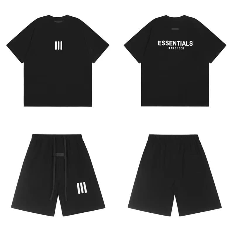 Fear of God Essentials Logo Hoodie Essentials — 2412  套装  黑色