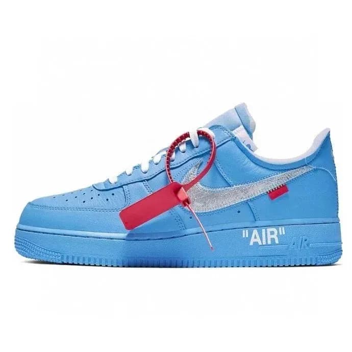 Nike Air Force 1 Low Supreme Box Logo — AF1 x Off White Blue