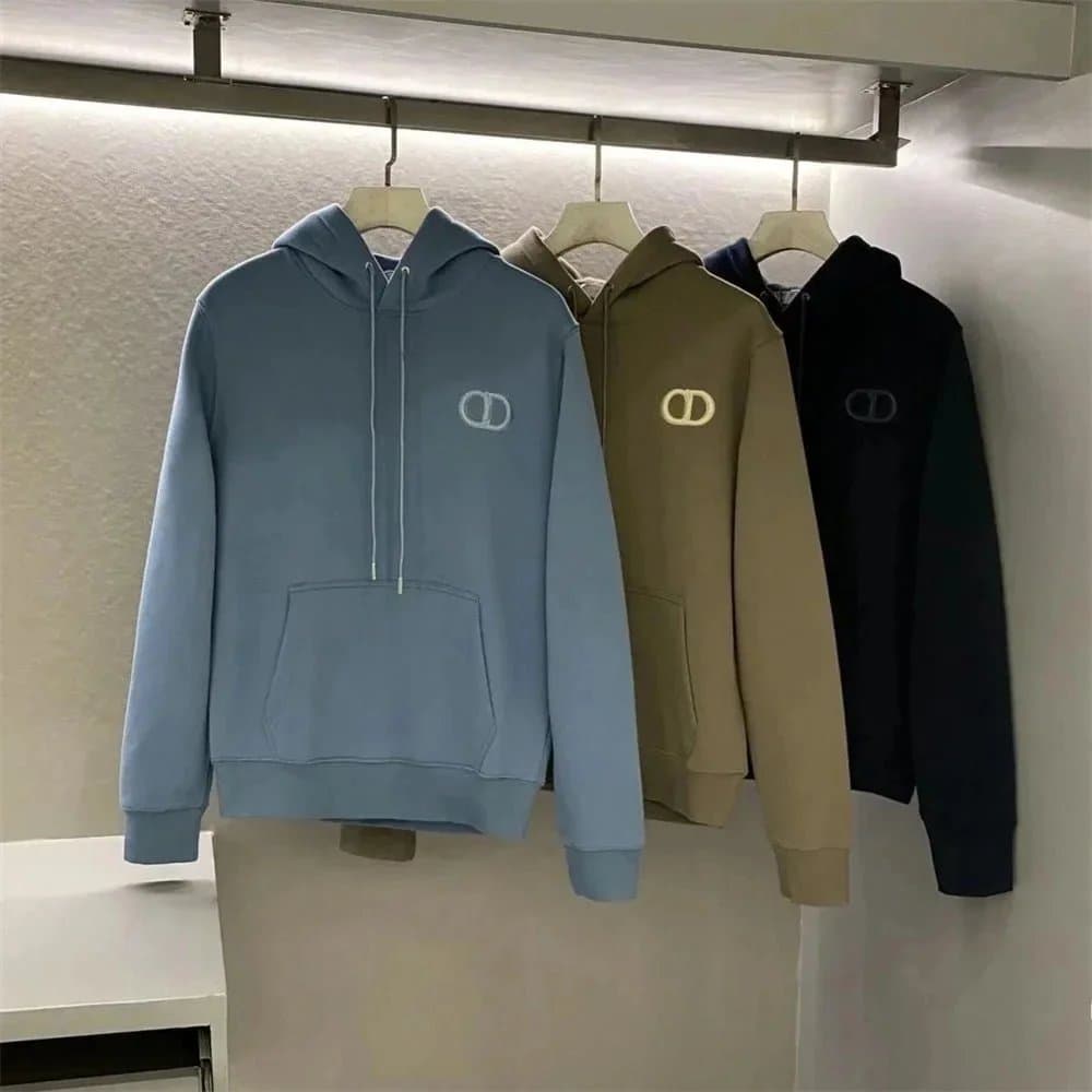 Dior Hooded Sweatshirt CD Logo Embroidered