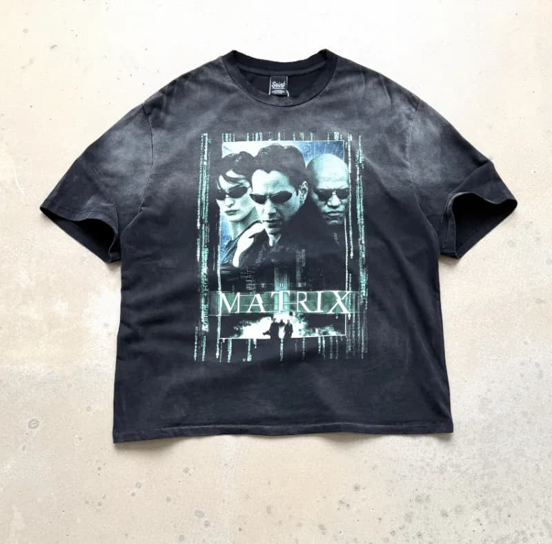 Saint Laurent Graphic Tee Distressed Print — Cts-111 model