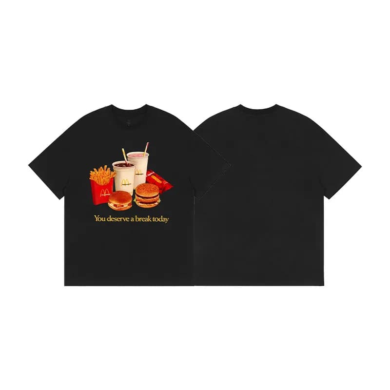 Travis Scott T-Shirt McDonald's Meal Graphic